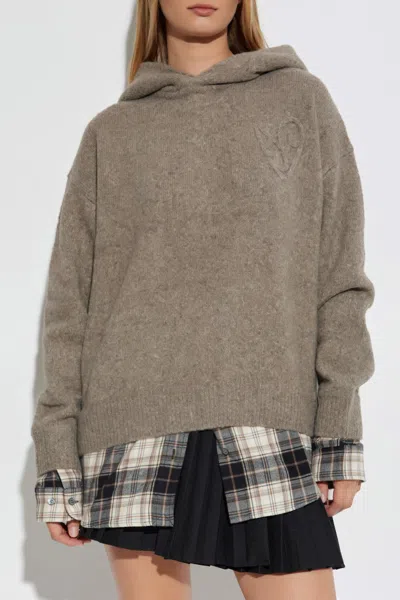 Acne Studios Wool Sweatshirt In Gray