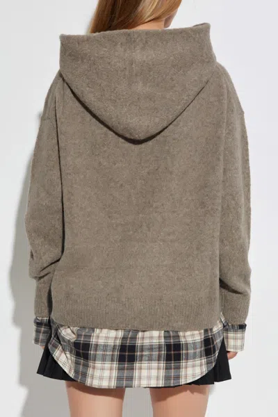 Acne Studios Wool Sweatshirt In Gray