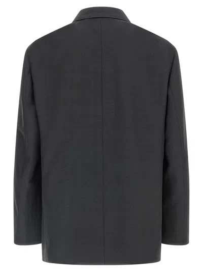 Lemaire Soft Db Blazer In Gray