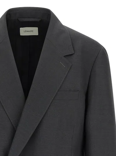 Lemaire Soft Db Blazer In Gray