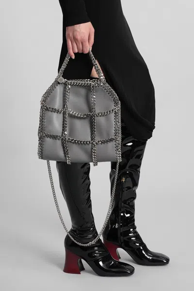 Stella Mccartney Falabella Mini Tote In Grey Polyester In Gray