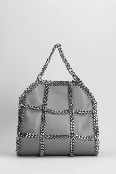 Stella Mccartney Falabella Mini Tote In Grey Polyester In Gray