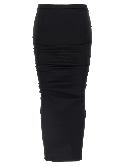 Drkshdw Edfu Sheath Midi Skirt In Black