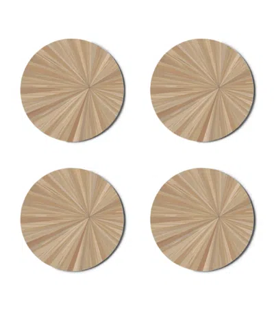 Hestialiving Everyday Set Of 4 Soleil Round Coasters