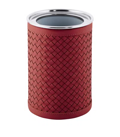 Riviere Leather Menfi Champagne Cooler In Red