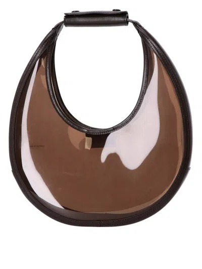 Staud Brown Moon Shoulder Bag In Brown