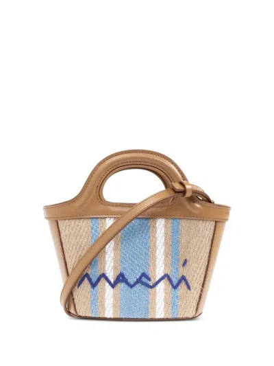 Marni Multicolor Tropicalia Mini Tote In Multi