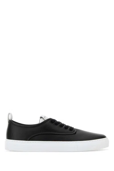 Givenchy New City Leather Low Sneakers Shoes In Black