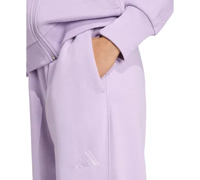 Adidas Originals Women's All Season Loose Drawstring Pants In Purple