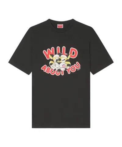 Kenzo Short Sleeve Crewneck T-shirt In Black