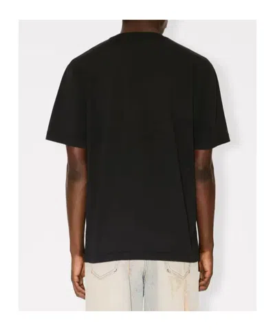 Kenzo Short Sleeve Crewneck T-shirt In Black