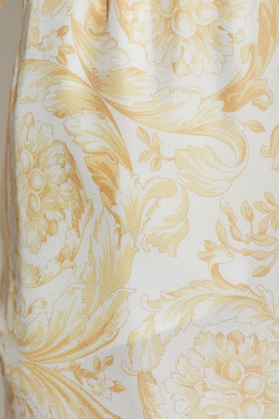 Versace Pattern-printed Trousers In White