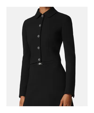 Versace Crêpe Cropped Jacket In Multi