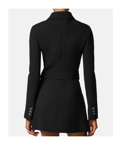 Versace Crêpe Cropped Jacket In Multi