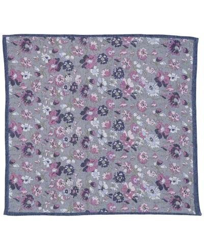 Bar Iii Men's Bristol Floral Pocket Square, Macy's Exclusive In Gray