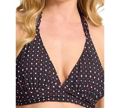 Tommy Bahama Women's Blooms Reversible Halter Top In Black