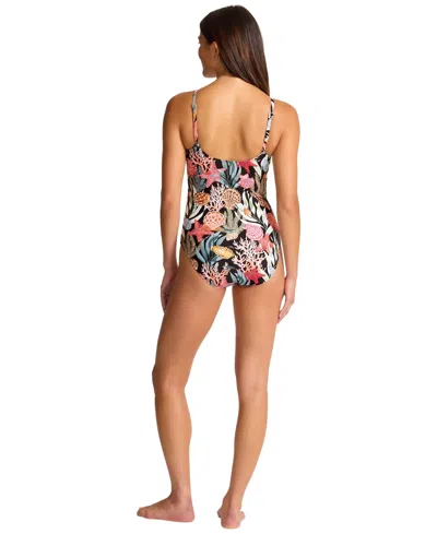 Tommy Bahama Women's Shell Maillot One Piece Swimsuit In Black