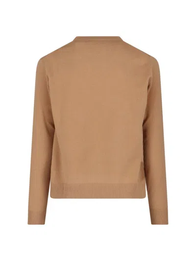 Vivienne Westwood Knitted Crew Neck Sweater Long Sleeves In Brown