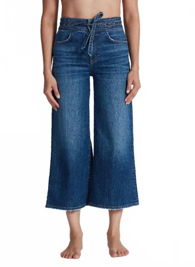 Askk Ny Rio Cropped Jeans In Clean Gunnison In Blue