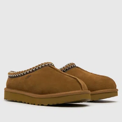 Ugg Tasman Ii 1174470-che Slipper Chestnut Suede Round Toe Rhs8037 In Brown