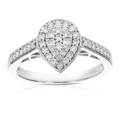 Vir Jewels 2/5 Cttw Lab Grown Diamond Ring In Sterling Silver For Women In Silver