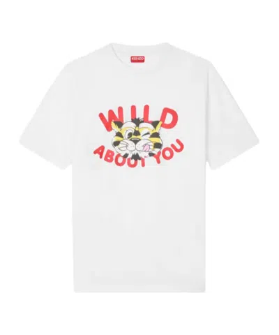 Kenzo Short Sleeve Crewneck T-shirt In White