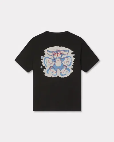 Kenzo ' Winter Holidays' Oversized T-shirt In Cotton In Black