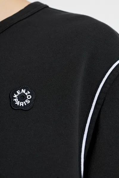 Kenzo Boke Flower 2.0 Embroidered Sweatshirt In Black