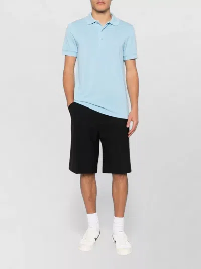 Tom Ford Sky Blue Solid Polo In Blue