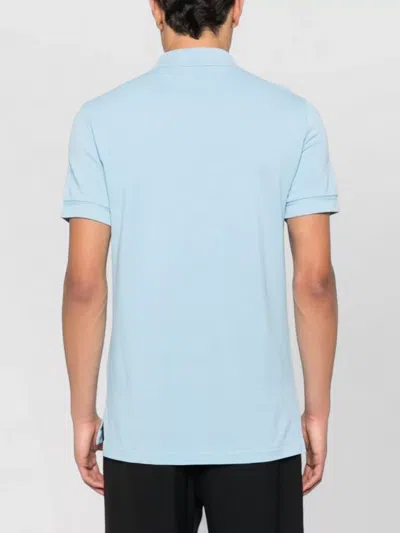 Tom Ford Sky Blue Solid Polo In Blue