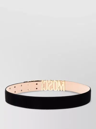 Moschino Belt Adjustable Length Smooth Finish Design