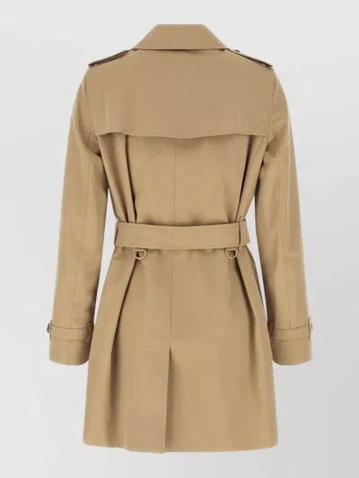 Burberry Kensington Trench Coat Belted Waist Epaulettes In Neutral