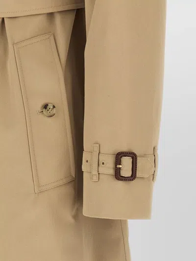 Burberry Kensington Trench Coat Belted Waist Epaulettes In Neutral