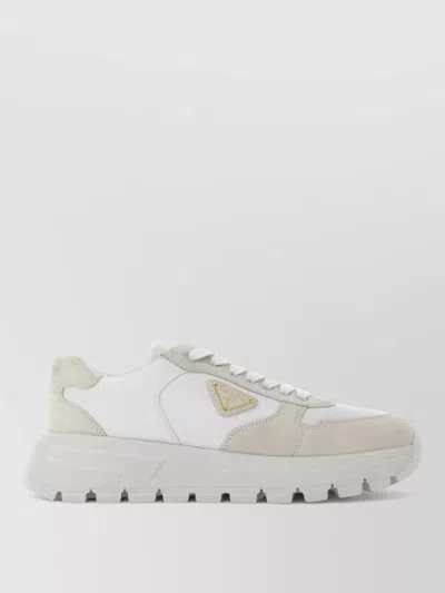 Prada Prax 2.0 Re-nylon And Suede Sneakers Shoes In Multi