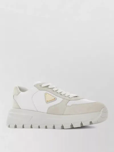 Prada Prax 2.0 Re-nylon And Suede Sneakers Shoes In Multi