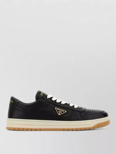 Prada Nappa Leather Downtown Low Top Sneakers In Multi