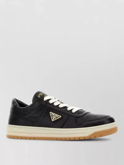Prada Nappa Leather Downtown Low Top Sneakers In Multi