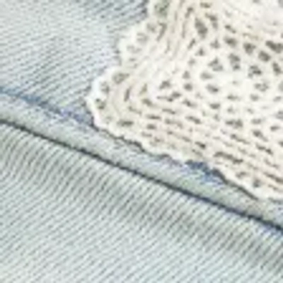 Hollister Ultra Low-rise Light Wash Let-down Hem Flare Jeans In Blue