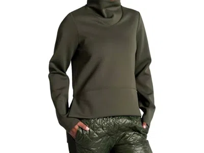 Lole Spacer Long Sleeve Funnel Neck Sweatshirt In Kombu In Green