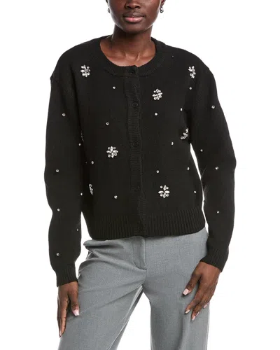 Anna Kay Monaroe Cashmere-blend Cardigan In Black