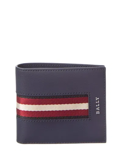 Bally Hasai Leather Bifold Wallet In Black