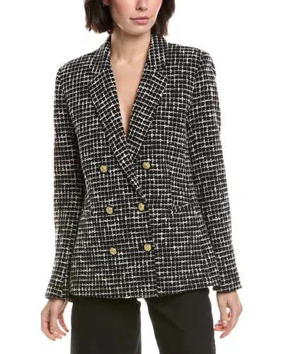 L'agence Colin Tweed Blazer In Black
