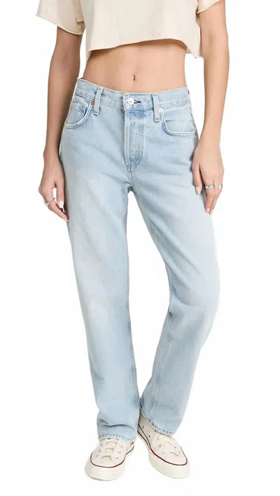Citizen Of Humanity Neve Low Slung Relaxed Jean In Scout In Blue