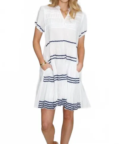 Rubyyaya Mykonos Mini Dress In White In White