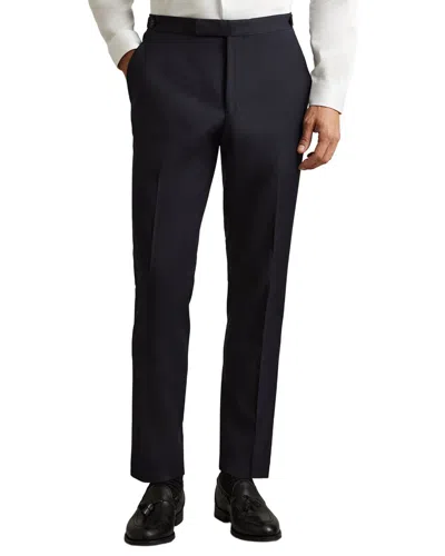 Reiss Combo-flannel Trouser In Black