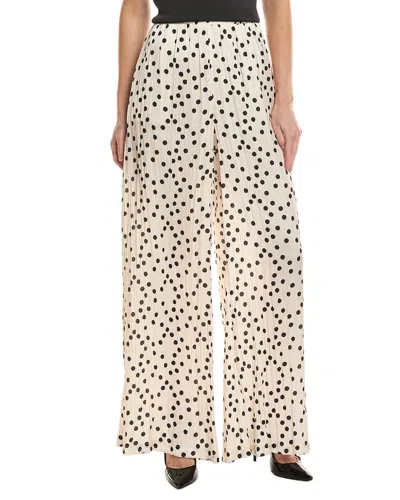 L'agence Lillian Wide Leg Pant In White