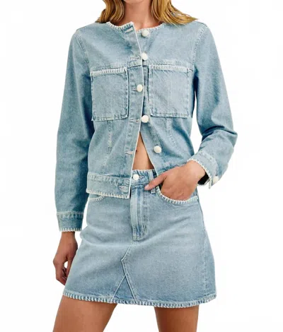 Rails Lido Denim Top In Harbor In Blue