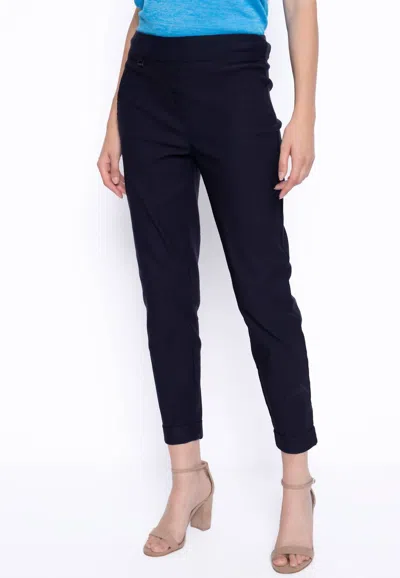 Picadilly Ankle Cuff Pants In Deep Navy In Blue