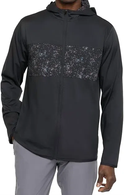 Travismathew Splatter Tech Hoody In Black In Black
