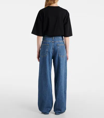 Rohe High-rise Wide-leg Jeans In Blue